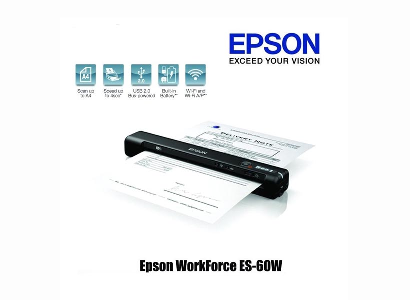 Scanner Epson WorkForce ES-60W Wi-Fi Portable