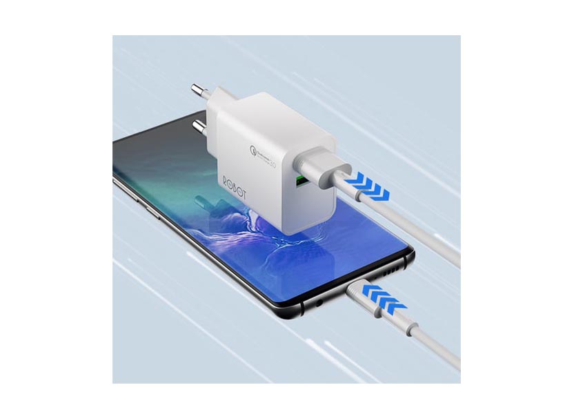 Adaptor ROBOT RT-F3 3A Fast Charging 18W