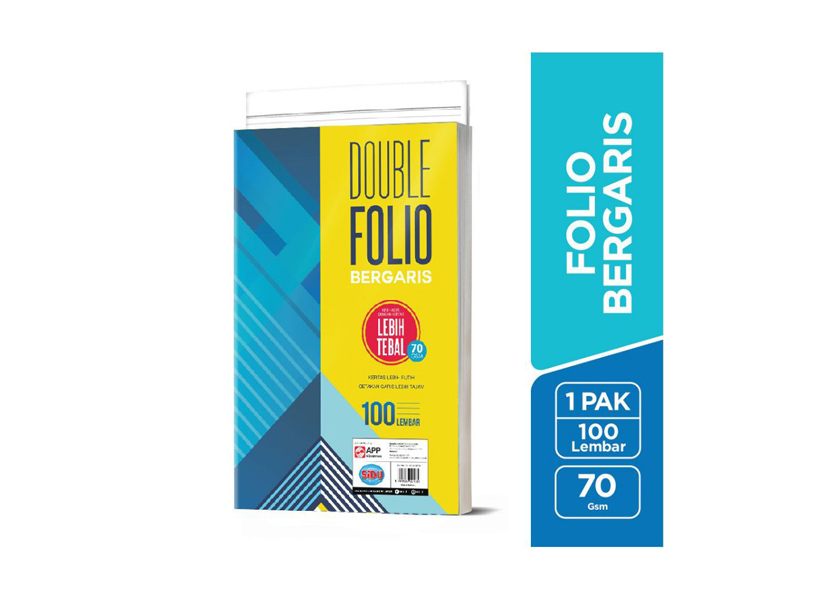 Kertas Double Folio Bergaris Sidu