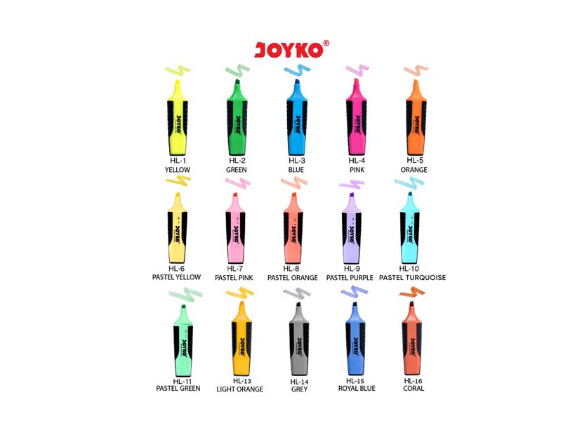 Stabilo Joyko Highlighter HL1-HL16