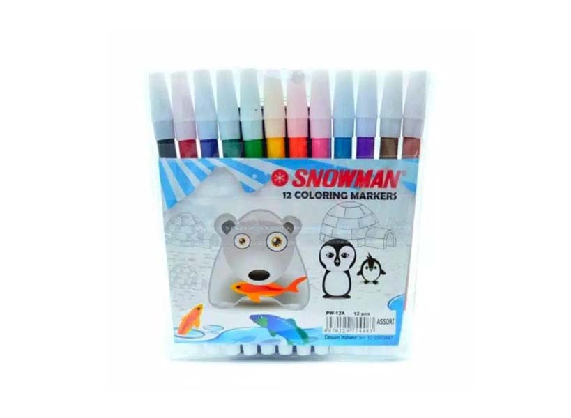Spidol Warna Snowman PW-12A