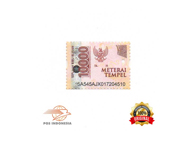 Materai Tempel 10.000 Original