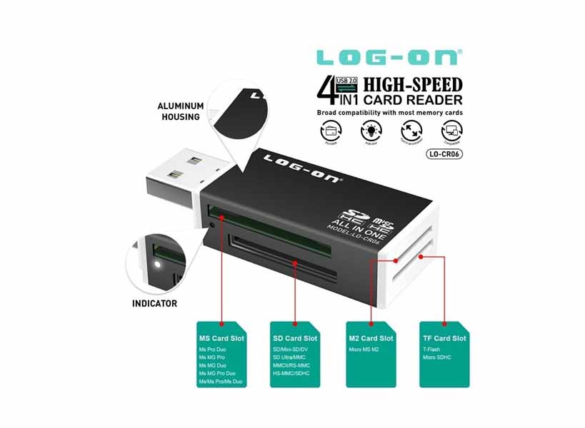 Card Reader Log-On 4in1 LO-CR06